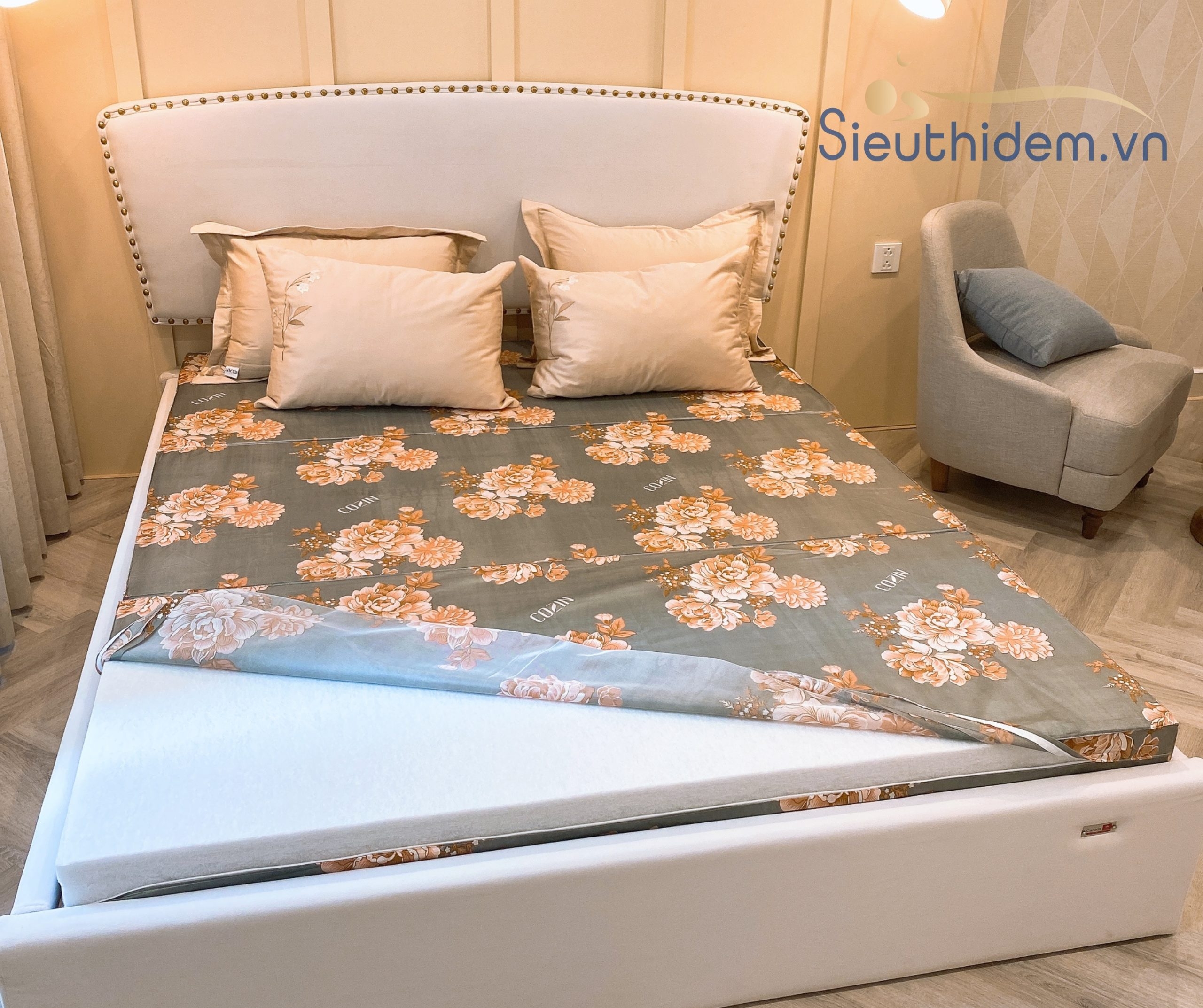 Đệm bông ép tinh khiết Cozin-2