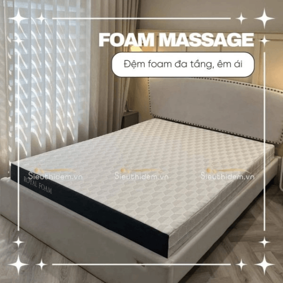 Đệm foam đa tầng Royal Foam Massage 15 cm (160 x 200)-1