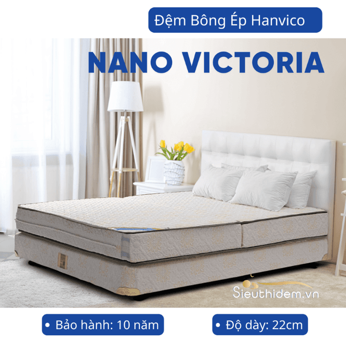 Đệm bông ép Hanvico Nano Victoria