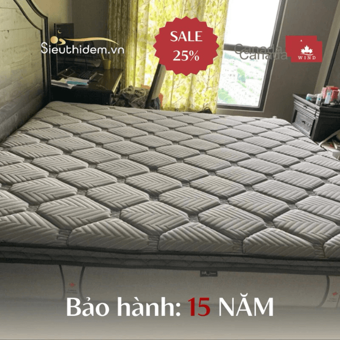 Đệm lò xo Canada Charlotte (200 x 220)-2