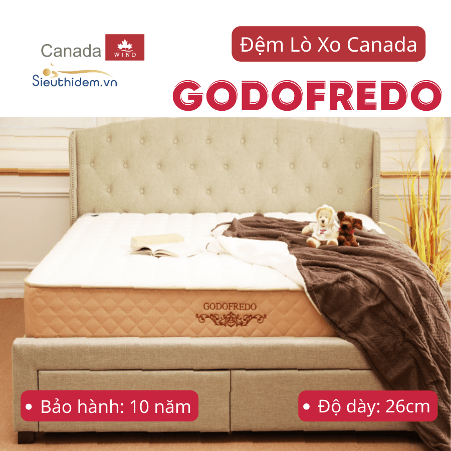 Đệm lò xo Canada Godofredo (180 x 200)-0