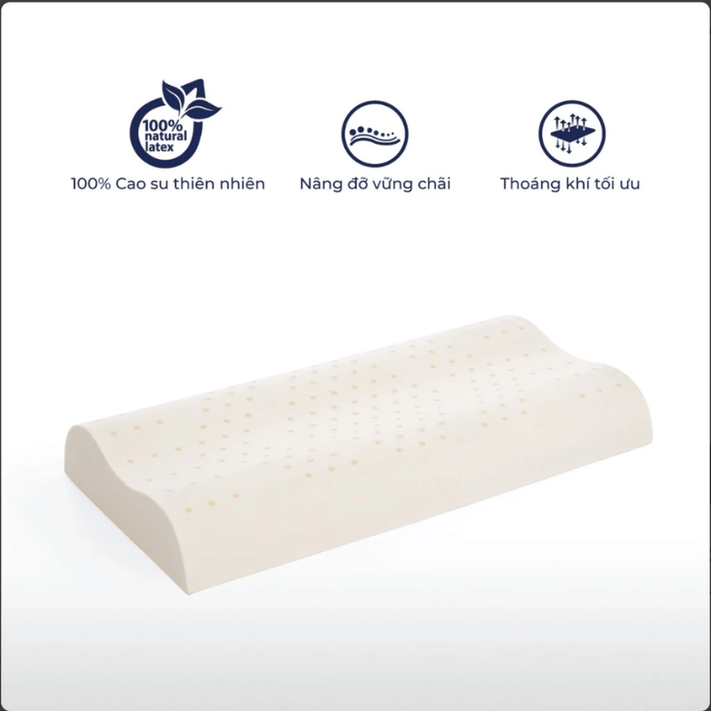 Gối cao su Liên Á Contour (30 x 50)-1