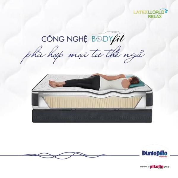 Đệm cao su Dunlopillo Latex World Pure-8