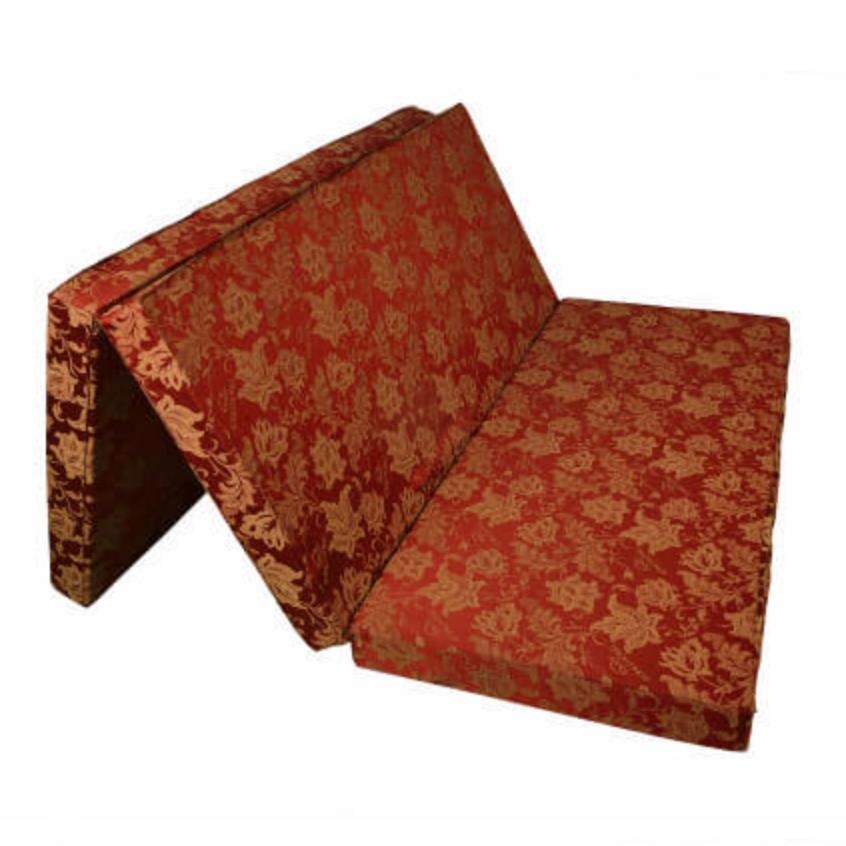 Đệm bông ép tinh khiết vỏ gấm Sông Hồng-2